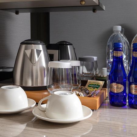 Bentley Hotel Old City-Special Class Istanbul Exterior photo Bottled water in a hotel room