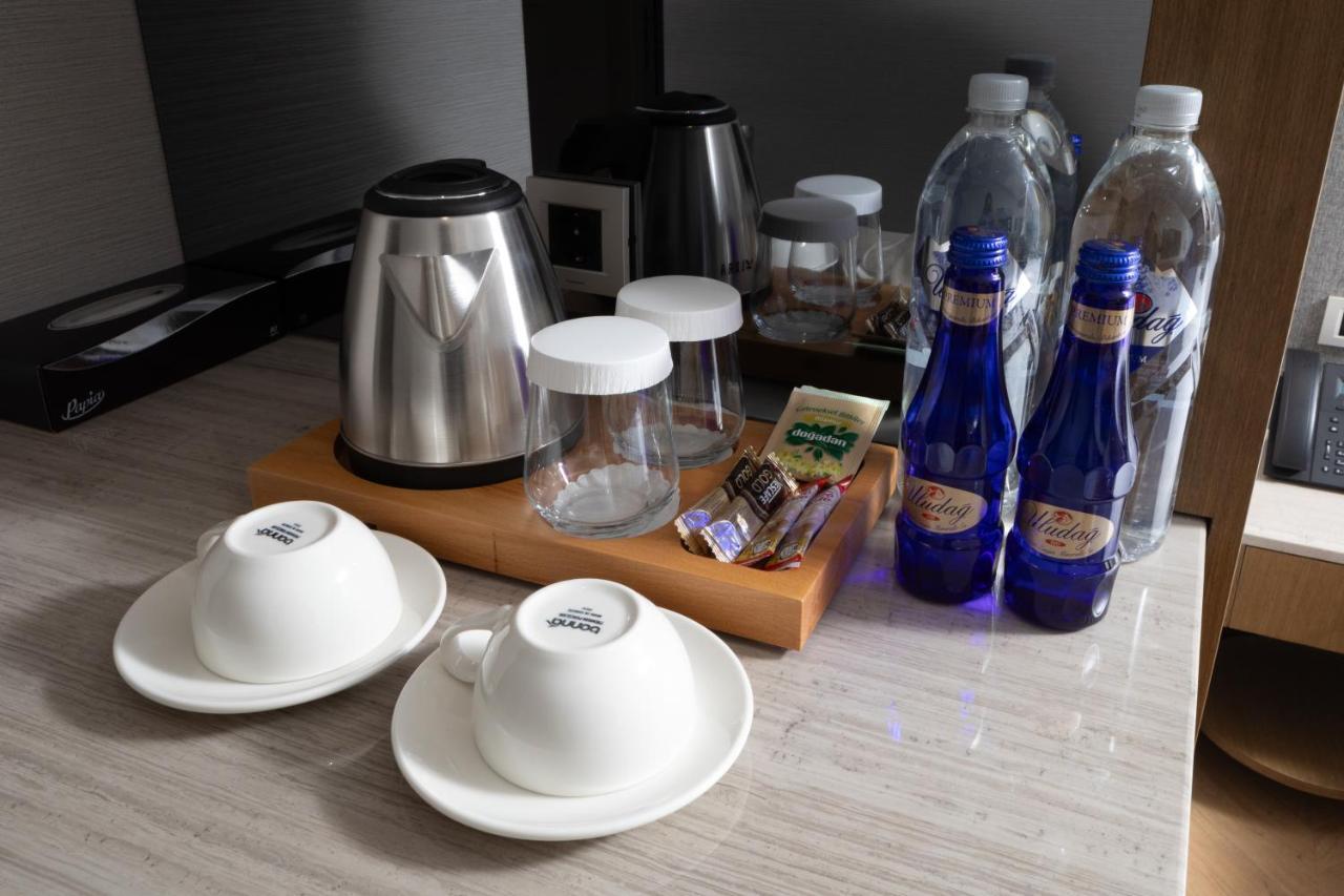 Bentley Hotel Old City-Special Class Istanbul Exterior photo Bottled water in a hotel room